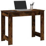 Scrivania Rovere Fumo 100x45x75 cm in Legno Multistrato 860431