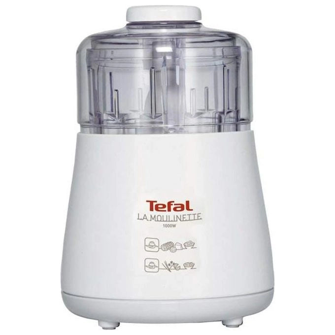 Tefal DPA130 La Moulinette Tritatutto Elettrico 1000 W doppia lama rimovibile coperchio 360° vano cavo colore Bianco