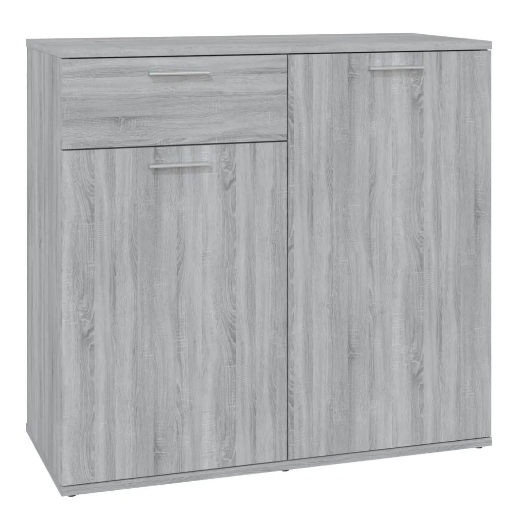 Credenza | Madia | Buffet da pranzo | Armadio da pranzo Grigio Sonoma 80x36x75 cm in Legno Multistrato