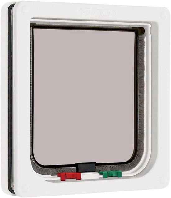 Porta gatti a 4 vie - Larghezza: 193 cm Altezza: 20 cm - Bianco - Confezione da 1 pezzo