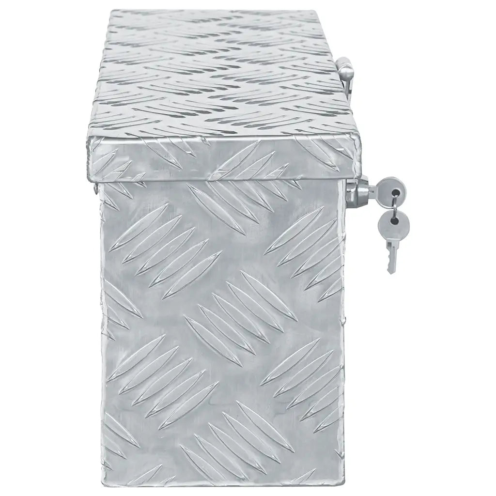 Cassetta in Alluminio 48,5x14x20 cm Argento cod mxl 13032