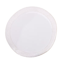 Set 2 Piatti in Ceramica Decorato Larghezza 34 cm