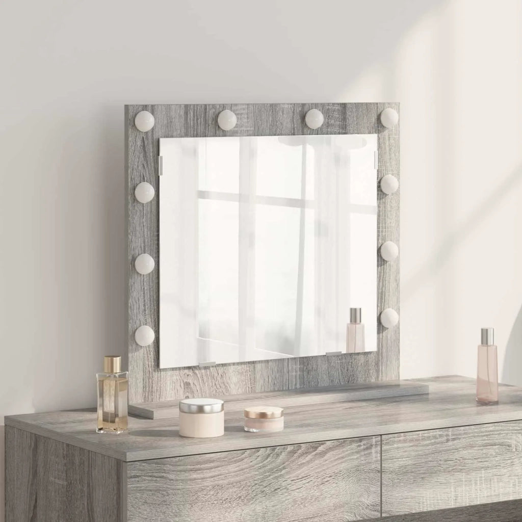 Specchio da Vanità Grigio Sonoma 60 x 55 x 18 cm Rettangolare 868290