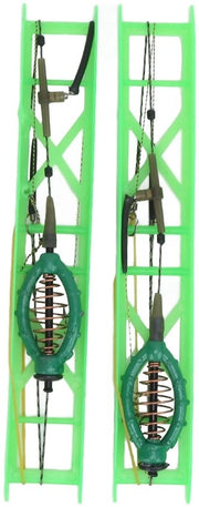 Alimentatore per Pesci di Alta Qualità - Alimentatore Inline - Gabbia per Bait - Duraturo - Soglia in Piombo - Adatto per Pesci Carpa - Cavo Intrecciato/Ferro di Carbonio - Gabbia per Cibo