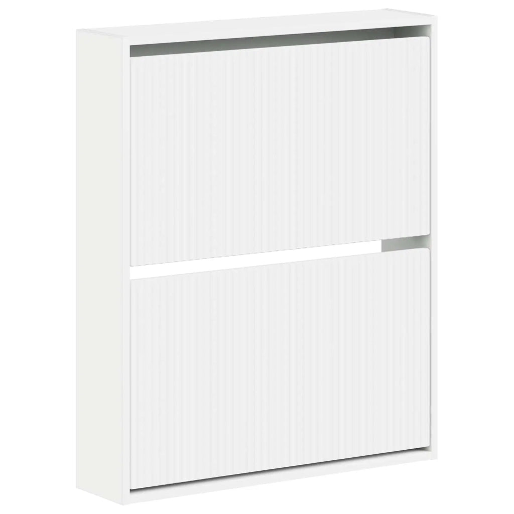 Mobiletto per Scarpe da Muro ARNHEM 71 x 17 x 86 cm Bianco 896635