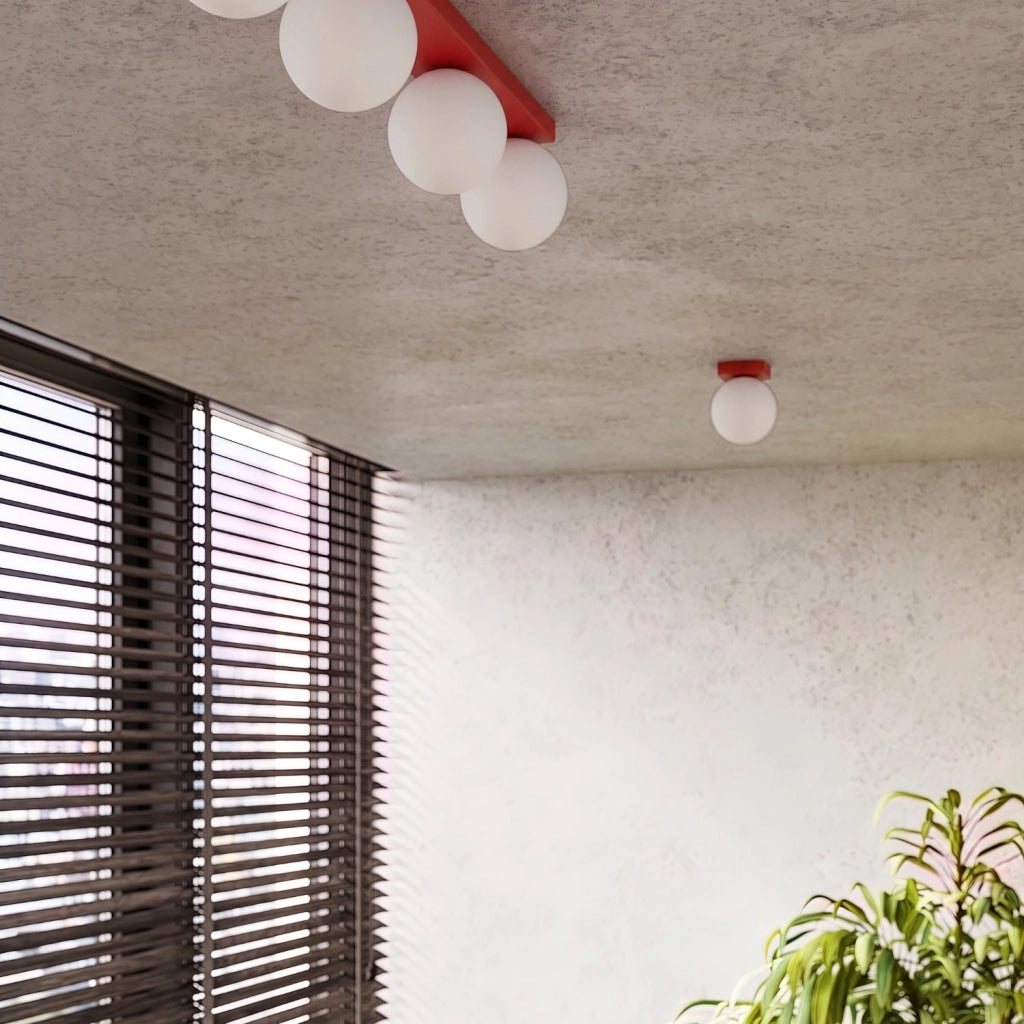 Applique YOLI 1 rosso con interruttore