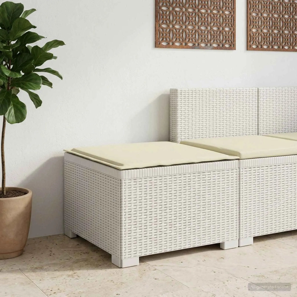 Divano da esterno-Divano da Giardino a 1 Posto con Cuscino Aspetto Rattan PP 946701