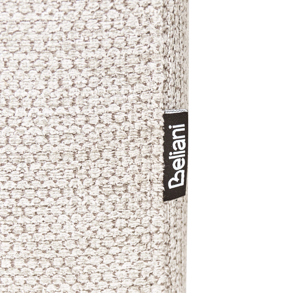Chaise Lounge a destra beige chiaro in finto lino Stile minimalista Gambe in metallo Chaise da salotto