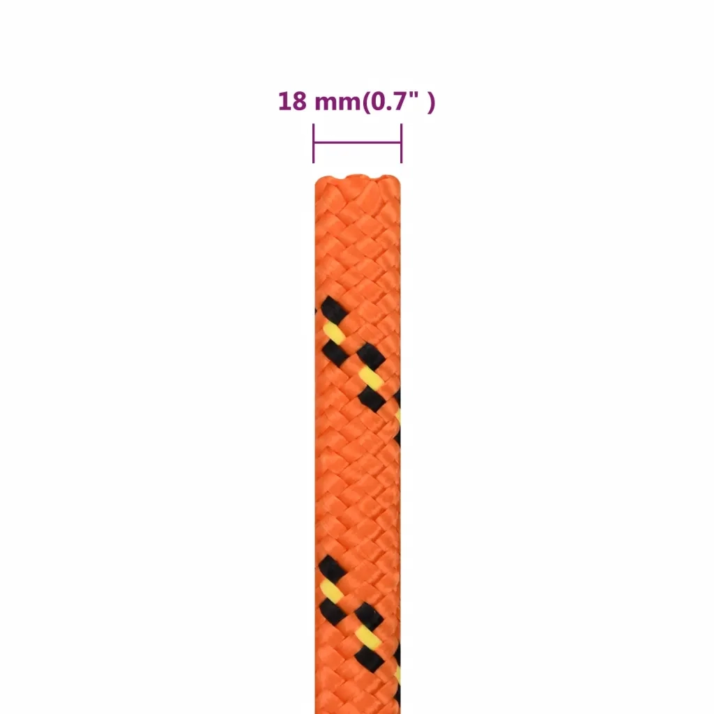 Corda Nautica Arancione 18 mm 100 m in Polipropilene cod mxl 47252