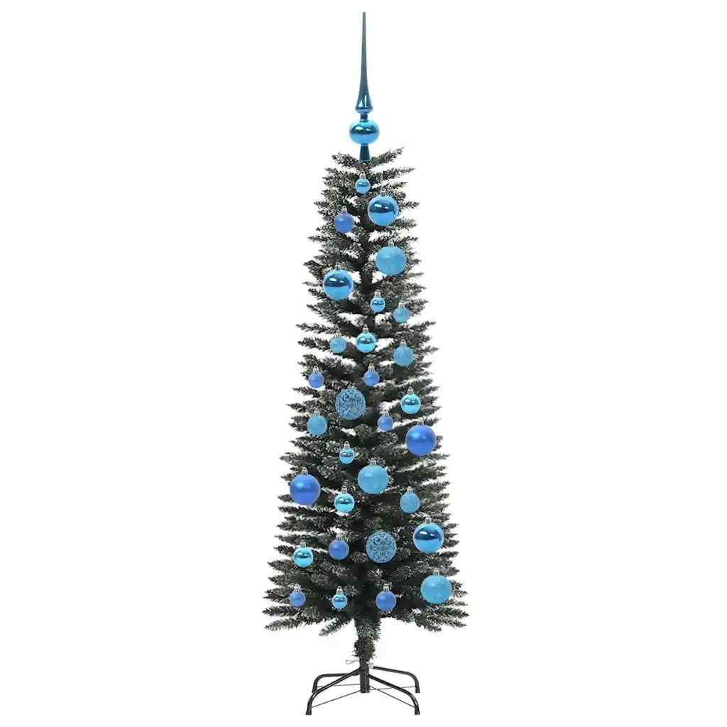 Albero di Natale | Decorazioni natalizie artificiale con 150 LED Verde 120 cm