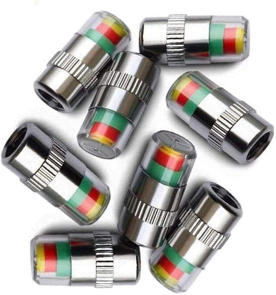 Set di Indicazione di Pressione dei Pistoni a 3 Colori con Indicatore di Alerte Visiva per 4 Posti