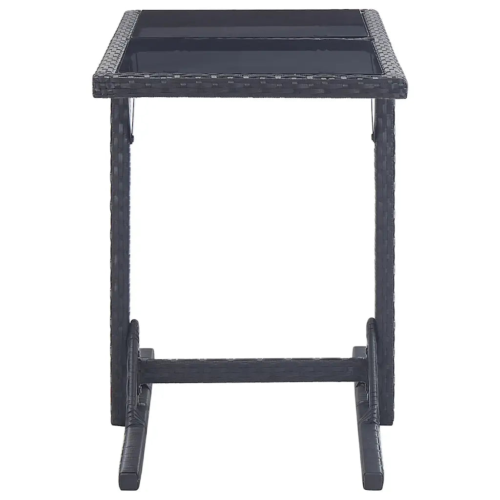 Set Mobili da Pranzo per Giardino 3 pz | Set Salotto da Giardino Nero