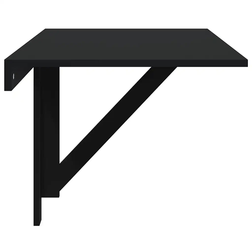 Tavolino da Parete Pieghevole Nero 110x38x75 cm in Multistrato CFW6442426