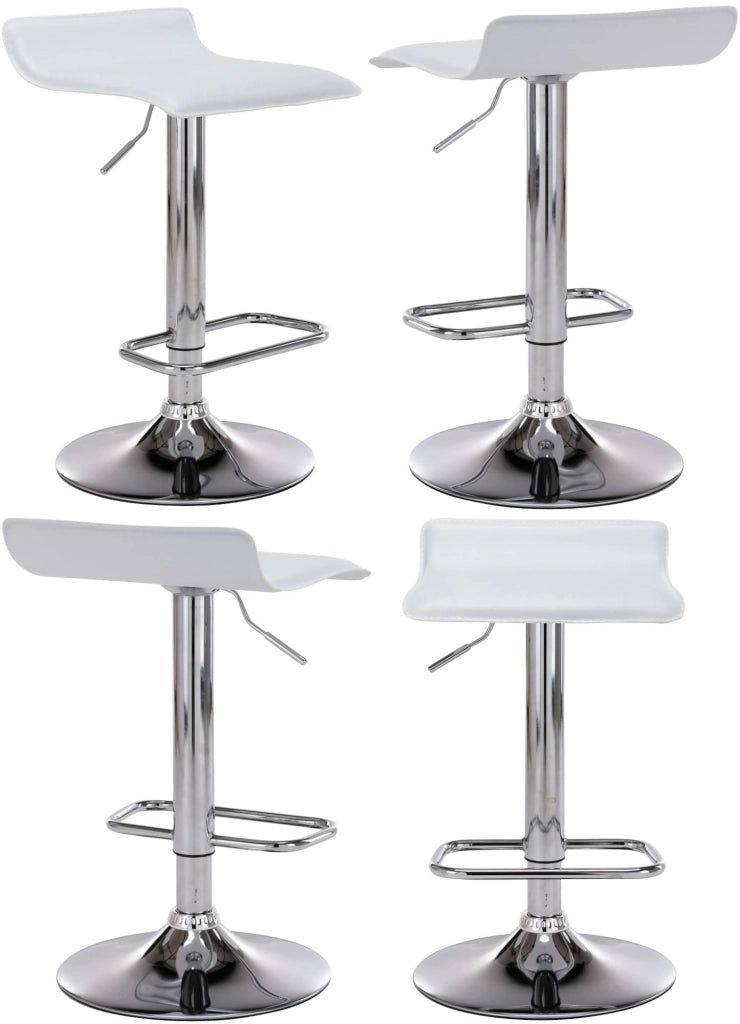 Set di tavoli da bar Esberg I 4 x sgabelli da bar 1 x tavolo da bar bianco