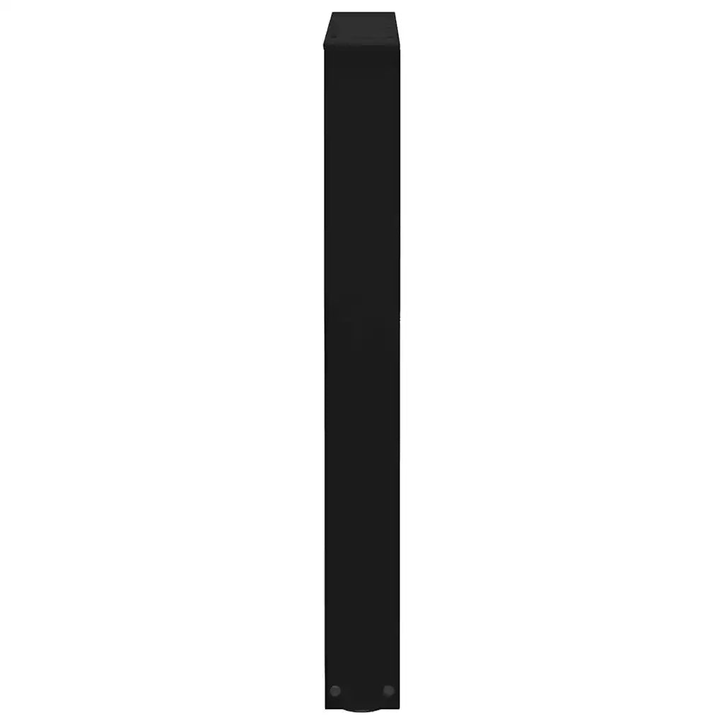 Gambe per tavolo da pranzo a forma di V 2 pz nere 60x(72-73,3) cm in acciaio 4012640