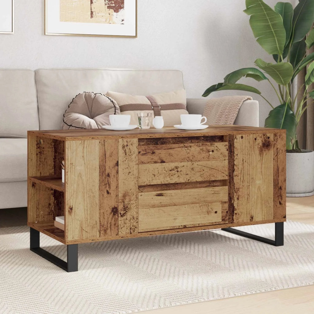 Tavolino da salotto | Tavolino da caff¨¨ | Tavolino da Soggiorno Legno vecchio 102 x 44,5 x 50 cm