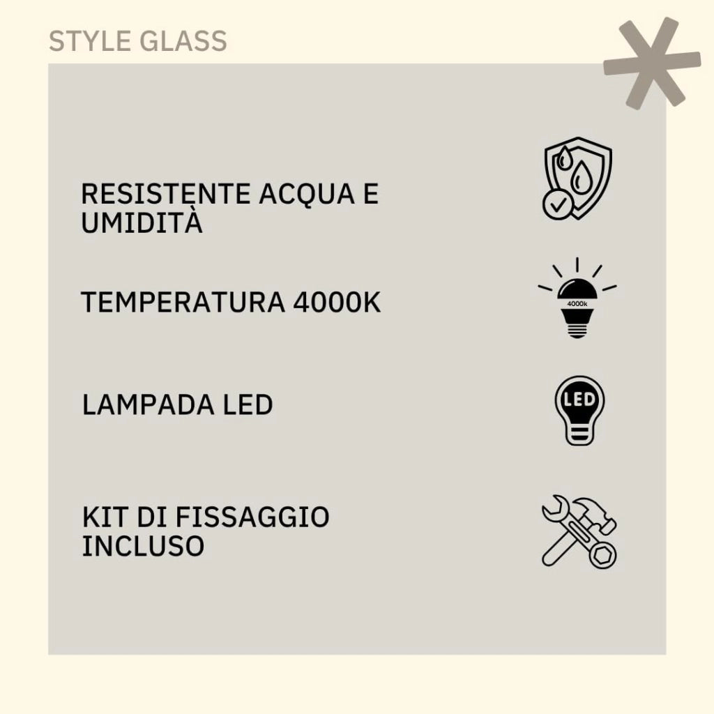 Specchio con luce SOLE 120x70 cm - Specchio da parete con luci LED - Specchio bagno con kit di fissaggio - Specchio da parete moderno - Luce specchio bagno