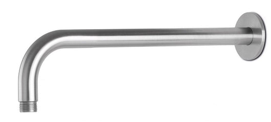 Braccio Soffione Doccia Tondo 30 cm in Acciaio Inox Satinato Nilo