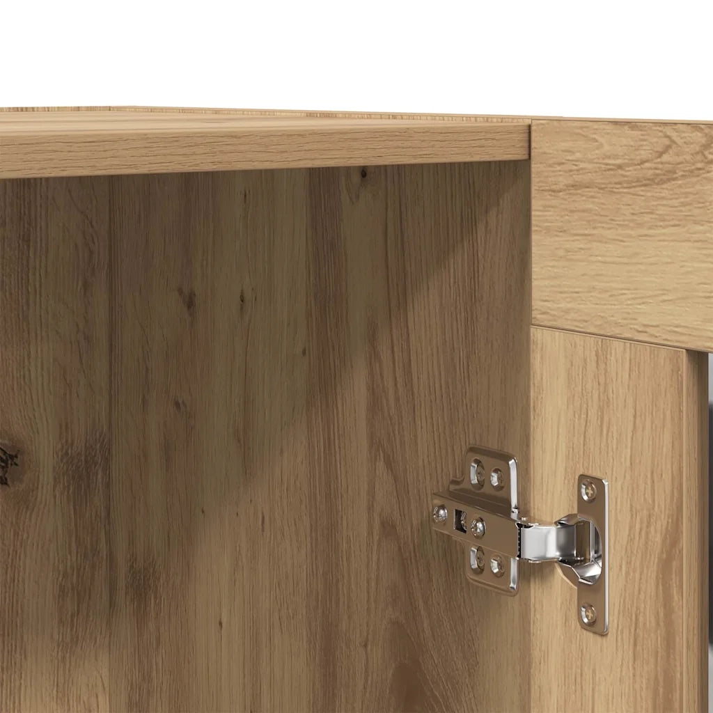 Libreria-Scaffale per Libri-Mobile di Stoccaggio Rovere Artigianale 82,5x30,5x80 cm Legno Multistrato 951219