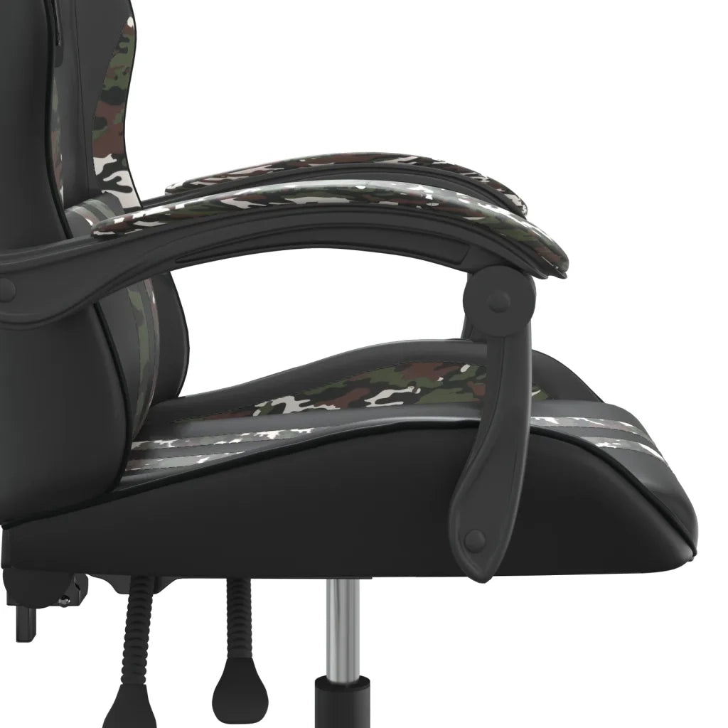 Sedia da Gaming Nero e Mimetico in Similpelle cod mxl 77169