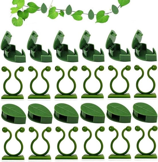 Clips per piante - 60 pezzi fissaggio autoadesivo per piante rampicanti per muri