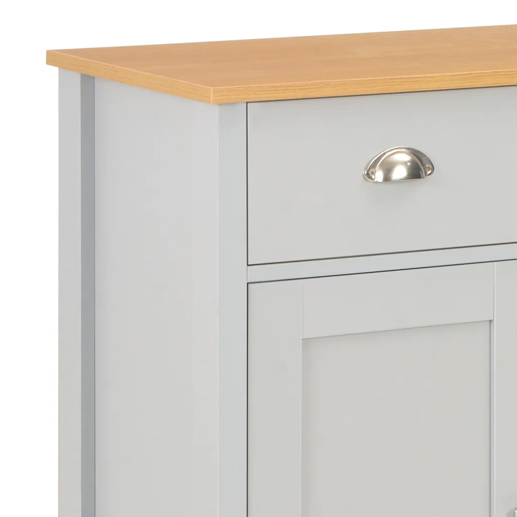 Credenza-Buffet-Armadio da cucina Grigia 79x35x81 cm