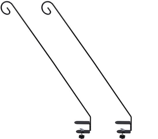 Sostegno per Piante in Acciaio Inossidabile - 80 cm - Base Quadrata - Per Alimentatori per Uccelli/Lampade - Installazione Facile - Maniglia Regolabile - Grata Fissa