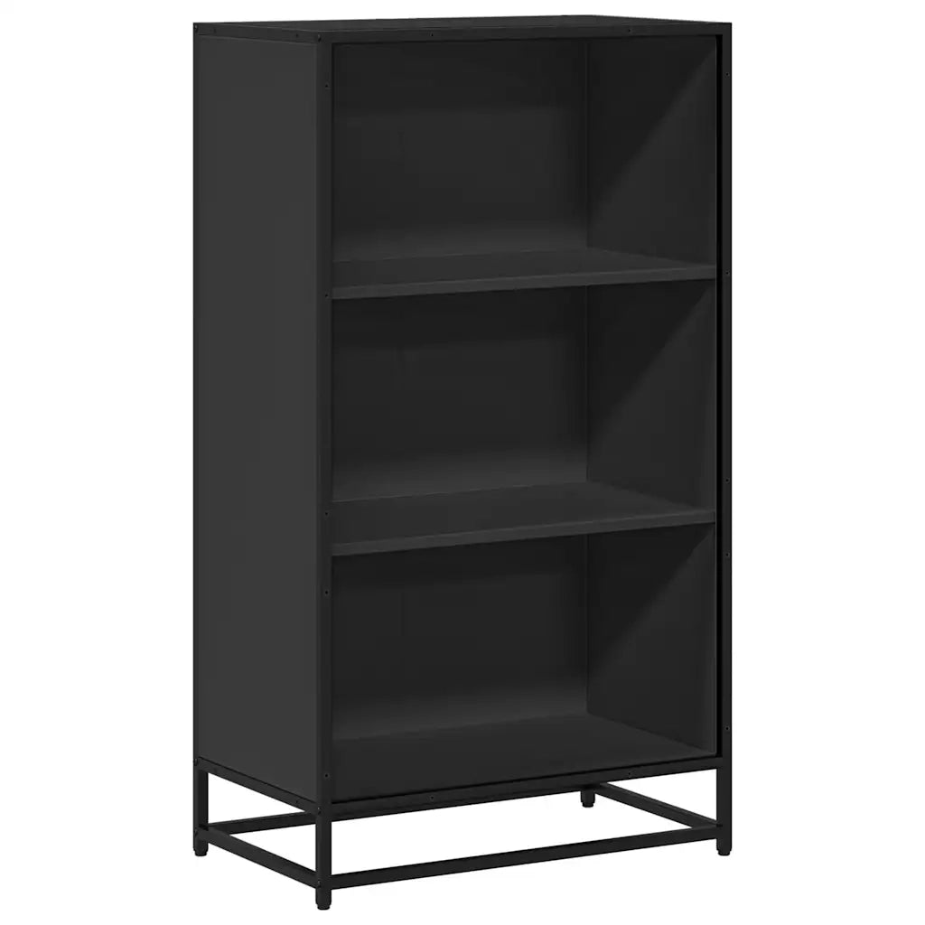 Libreria Nera 60x35x107,5 cm in Legno Multistrato