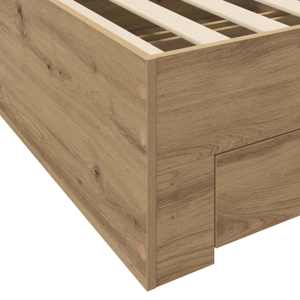 Struttura del letto Rovere Artigianale Legno ingegnerizzato 3429532