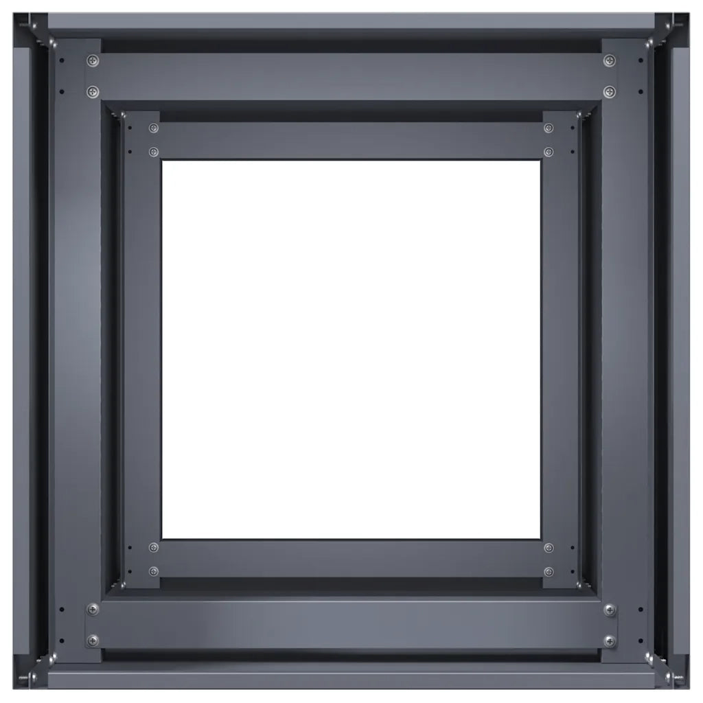 Fioriera Antracite 40x40x80 cm in Acciaio Laminato a Freddo 860705