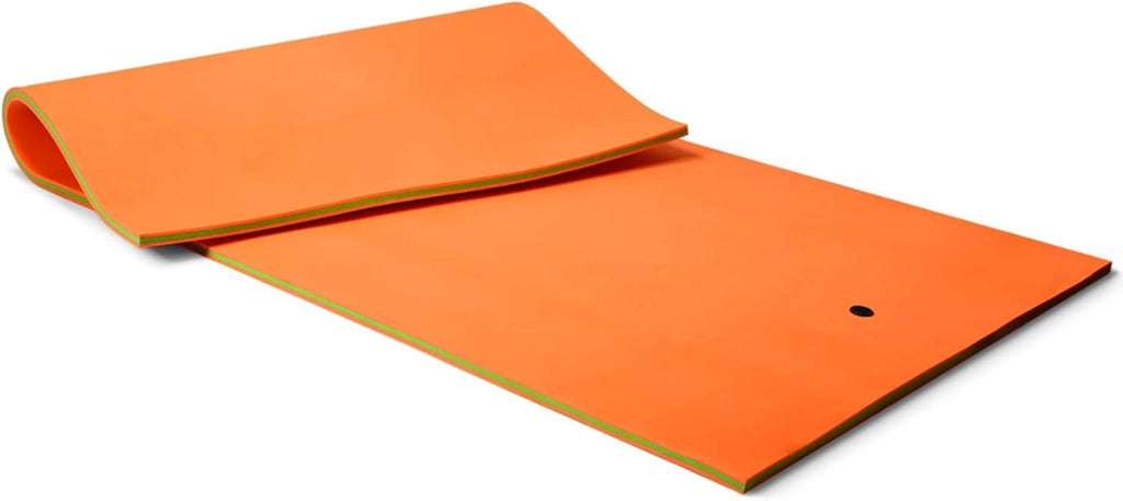 Tappetino Galleggiante Acquatico, 355X183cm, Materassino Galleggiante Resistente agli Strappi con Dispositivo di Ormeggio e Cinghie di Aggancio, per Mare Lago Piscina e Spiaggia