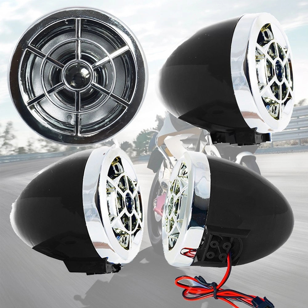 Trade Shop - Casse Altoparlanti Sirena Per Auto Moto Scooter Bluetooth 20w Antifurto Allarme -