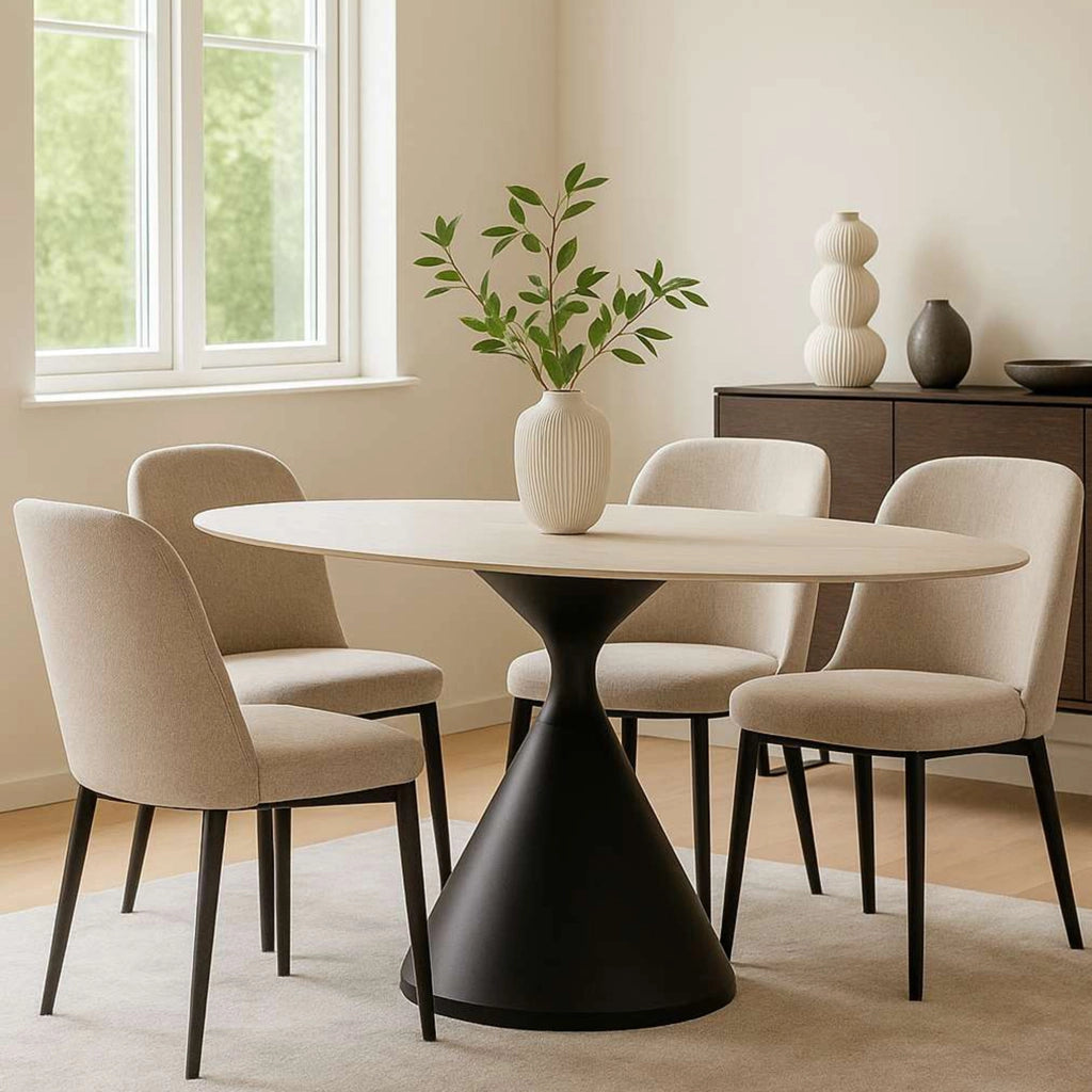 Baleha, Tavolo Fisso 4 Posti, 180x90x73h cm Marrone Rovere