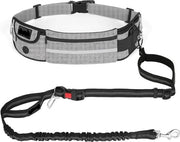 Cintura per cani, cintura senza mani con tasca, tasca al petto con imbottitura morbida, maniglie doppie e bungee duraturo per camminare, correre, andare in bicicletta e correre (fino a 100 kg)