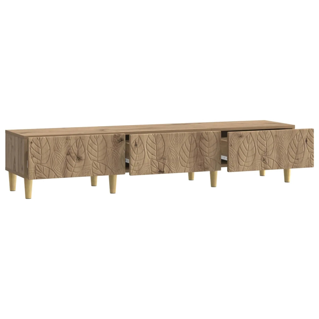 Mobile TV-Credenza per TV 147 x 34,5 x 30 cm Rovere Artigianale