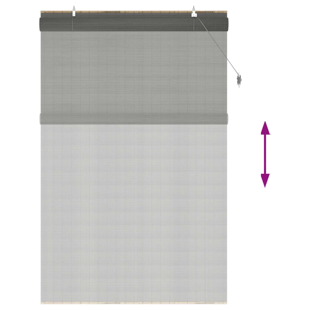 Tenda a rullo Grigio 150 x 220 cm Bambù 42039735