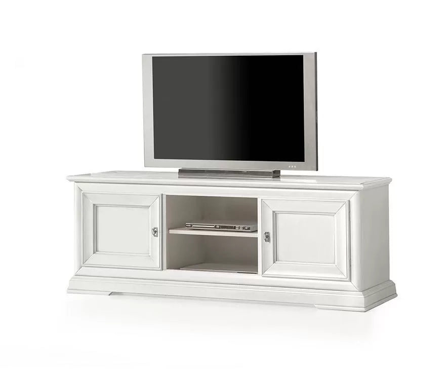 Porta tv 2 porte 1 vano a giorno legno grezzo 162x51x61 (3128) - Mobili 2G