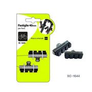 Trade Shop - Kit 2 Pz Pastiglie Pattini Per Freni Bici Da 40mm Con Attacco Universale Xc-1644 -