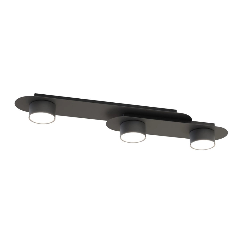 Faretto a soffitto STILO in acciaio nero opaco