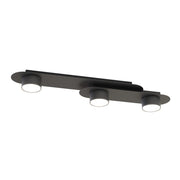 Faretto a soffitto STILO in acciaio nero opaco