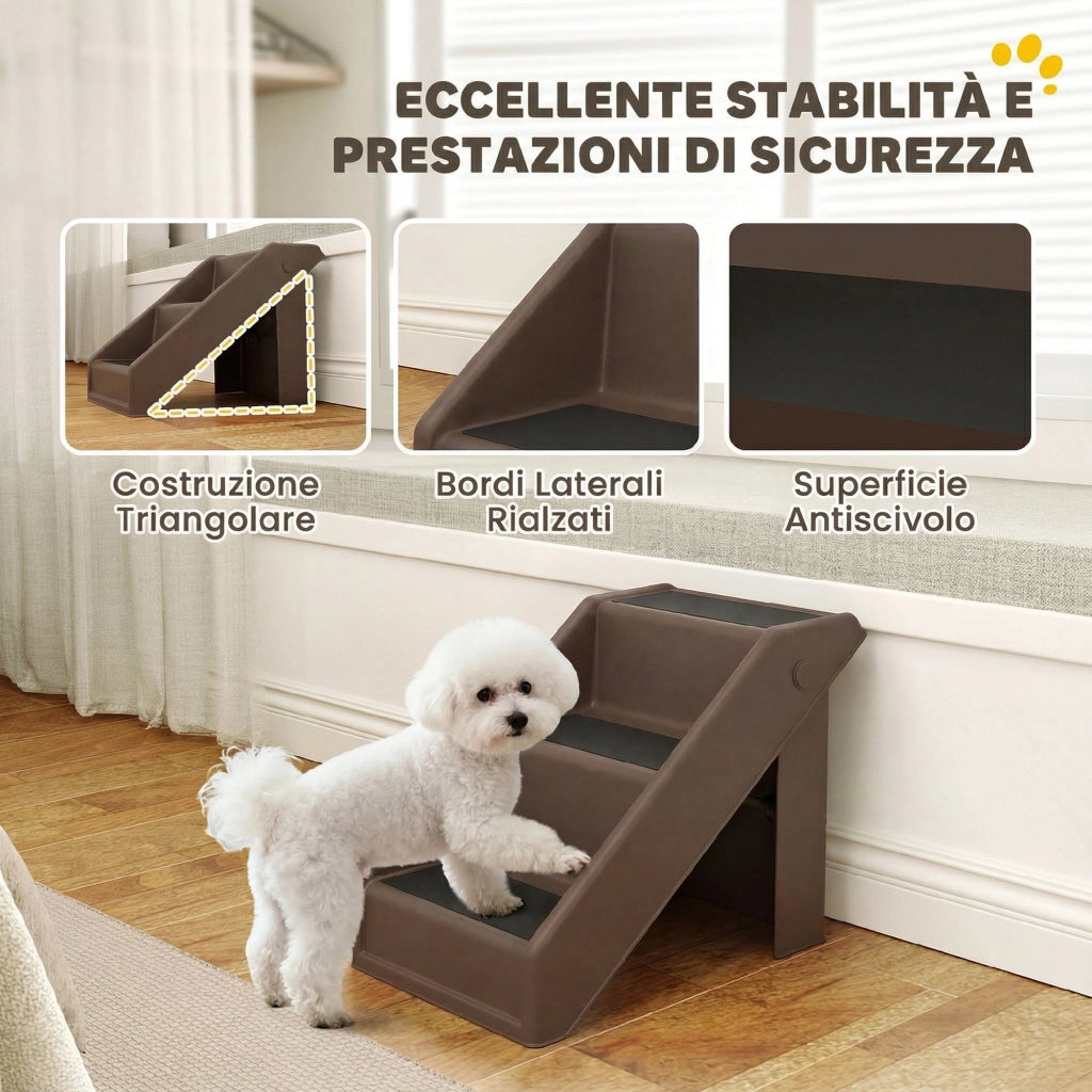 Scaletta per Letti Alti ¨C Zephmum ¨C 53x30.5x36.5 cm, Marrone