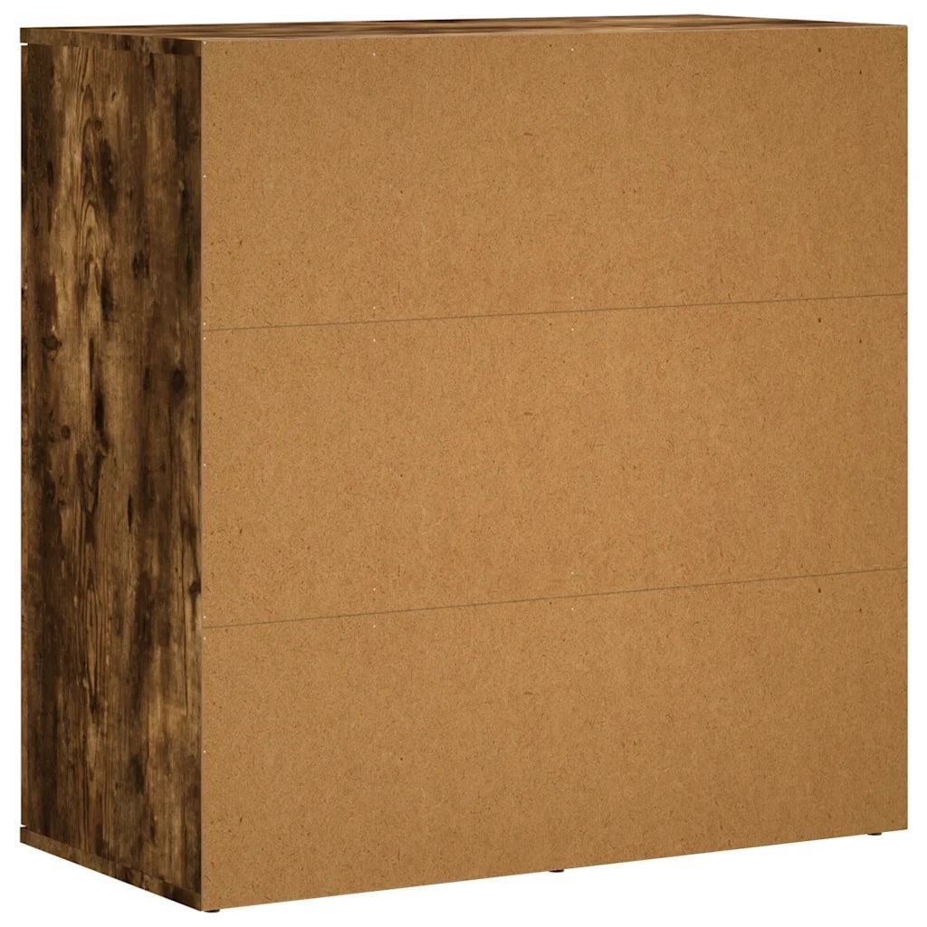 Credenza Rovere Fumo 79x38x80 cm in Legno Multistrato