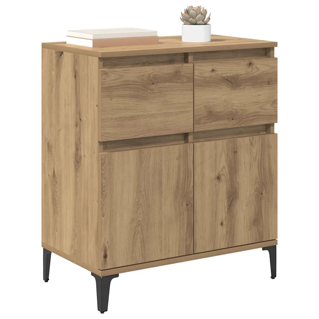 Credenza con Cassetto-Buffet-Armadio da cucina Rovere artigianale 60 x 35 x 70 cm 192348