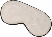 Occhialino bloccante luce maschera notturna maschera da sonno 100% idrofilo seta bianca a struttura