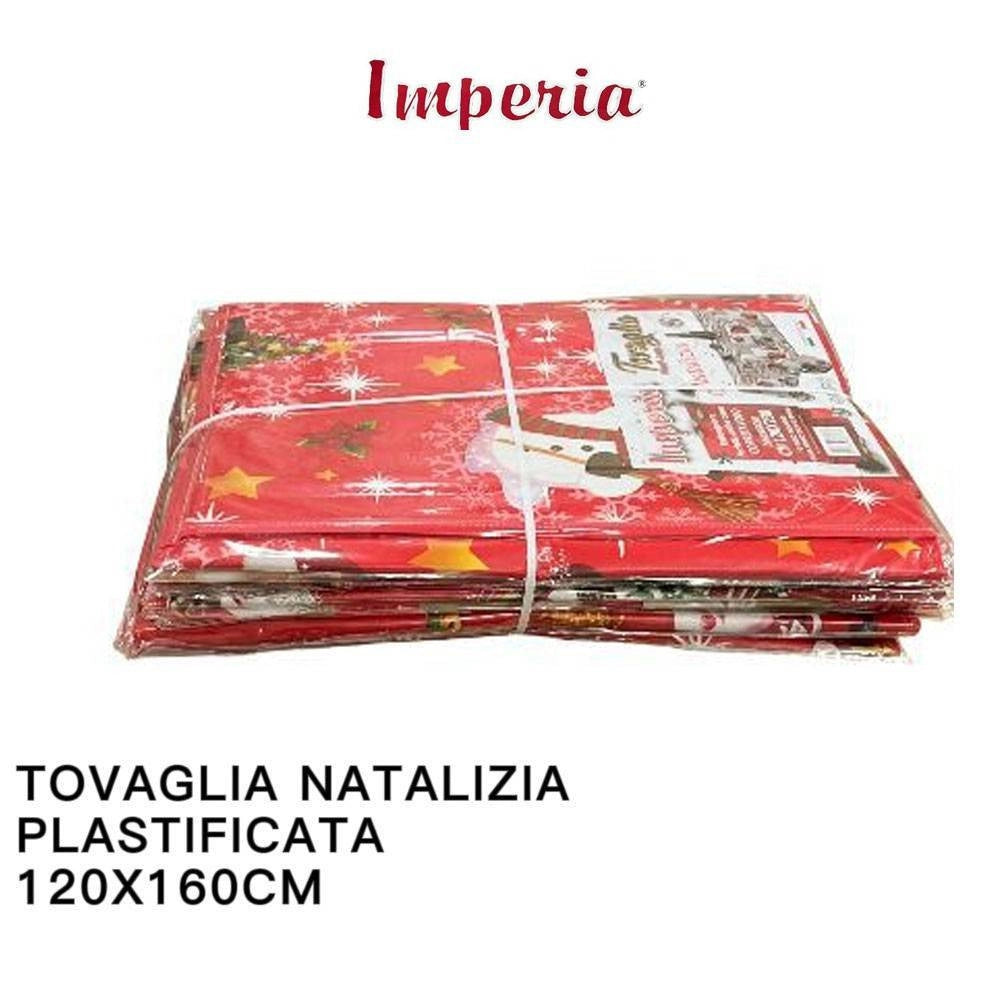 Trade Shop - Tovaglia Copritavolo Natale Plastificata Antimacchia Varie Fantasie Mis. 120X160 -