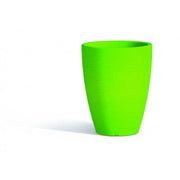 Vaso moderno di design Ø30 H38 in polimero verde resistente per interno ed esterno - Made in Italy - Monacis