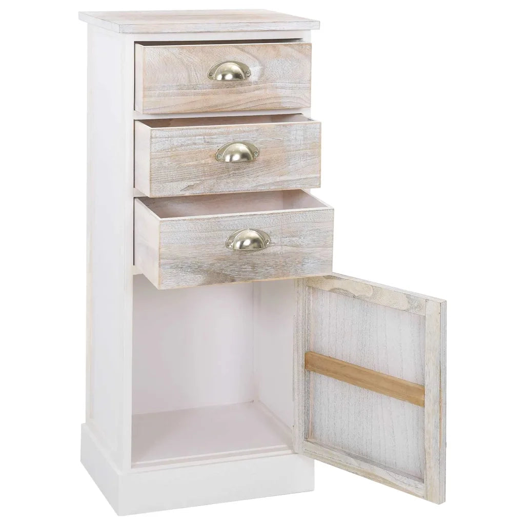 Mobiletto 38x28x86 cm in Legno di Paulownia 284075