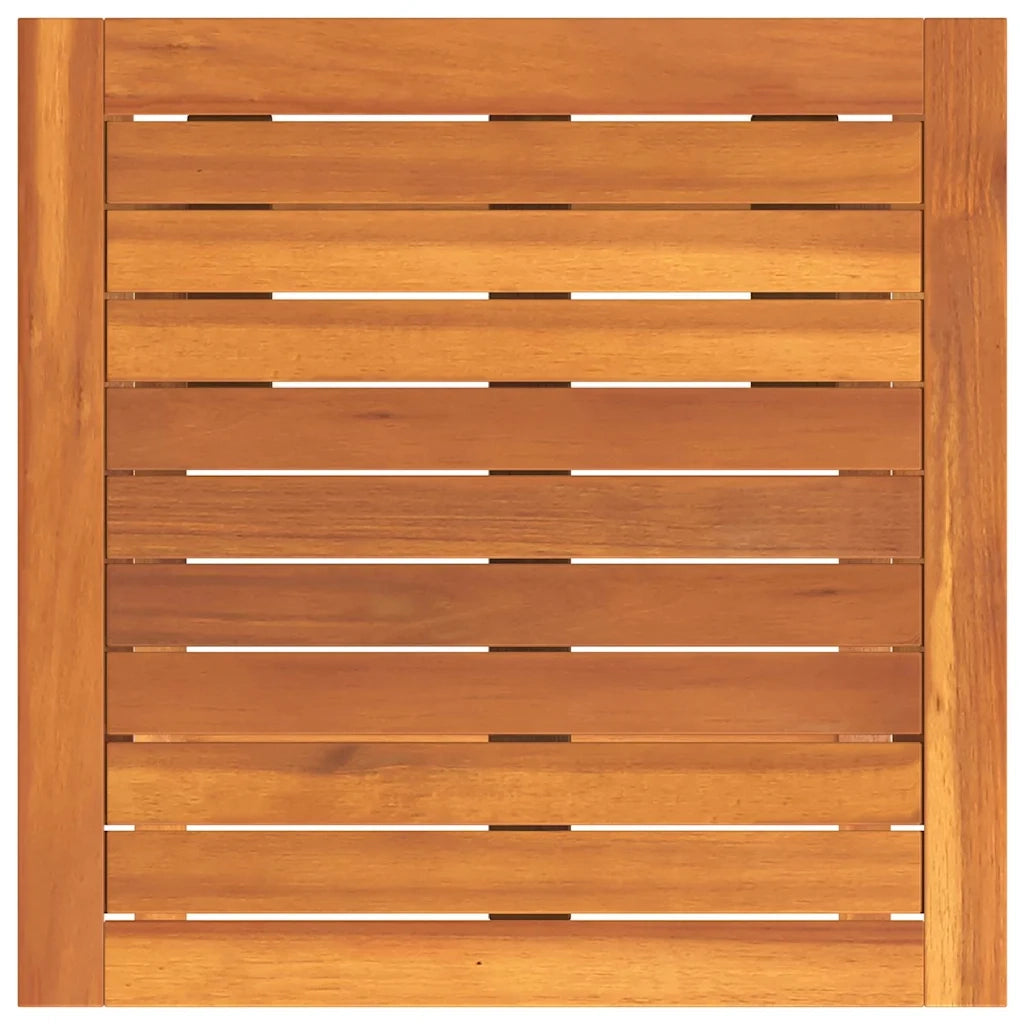 Lettino prendisole 3 pcs Marrone Legno di Acacia Massello 4107094