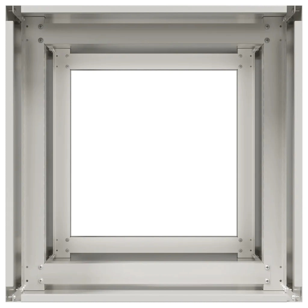 Fioriera 40x40x80 cm in Acciaio Inox 860707