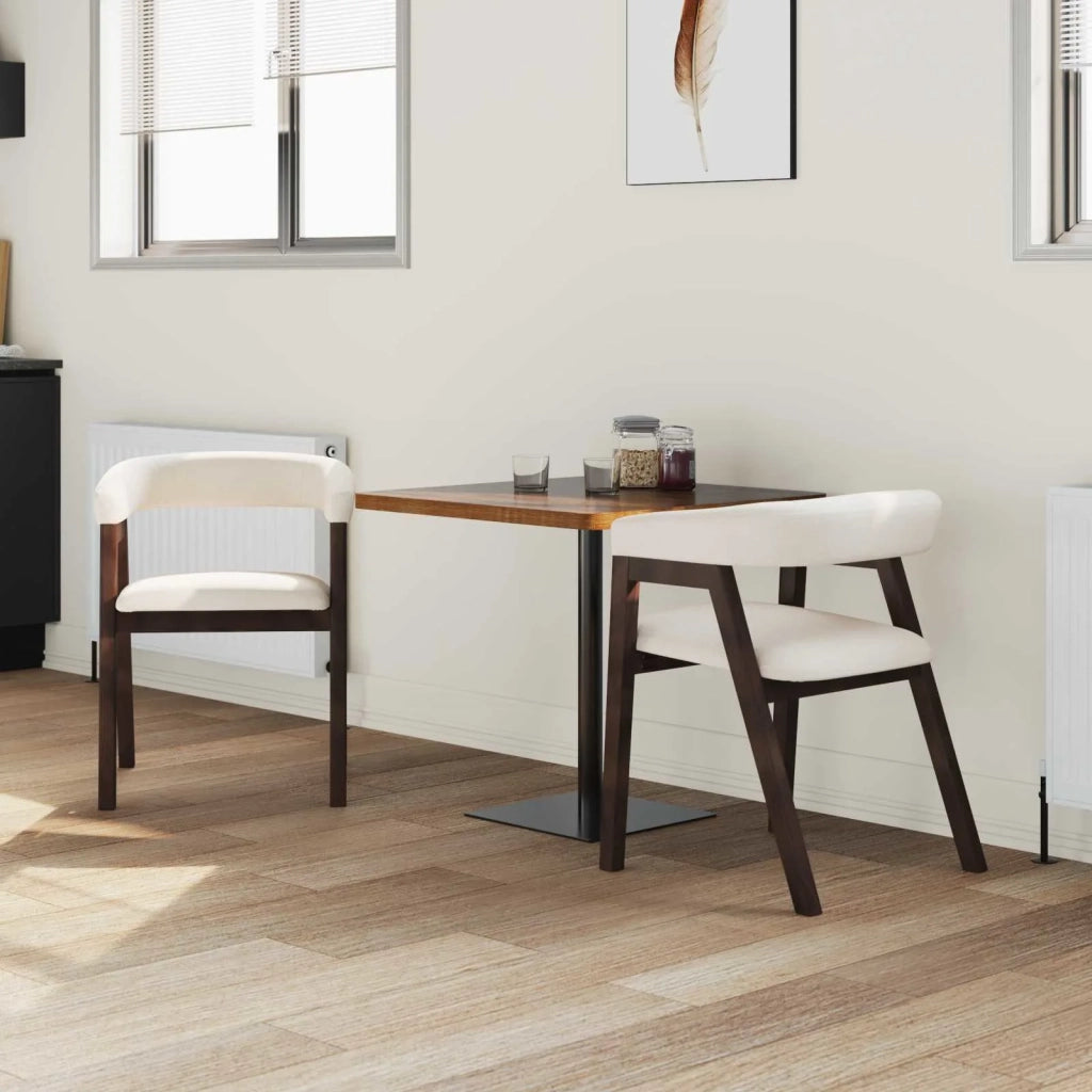 Sedie da pranzo 2 pcs Marrone Chiaro 54 x 57 x 73 cm 42020420